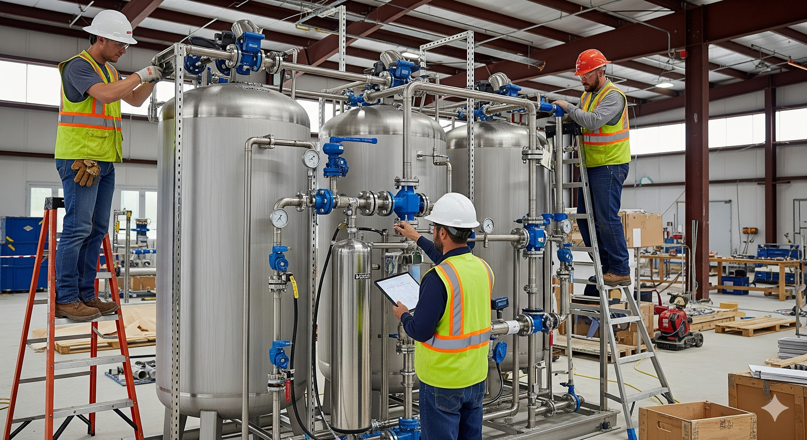 Filtrasyon sistemlerinin kurulumu